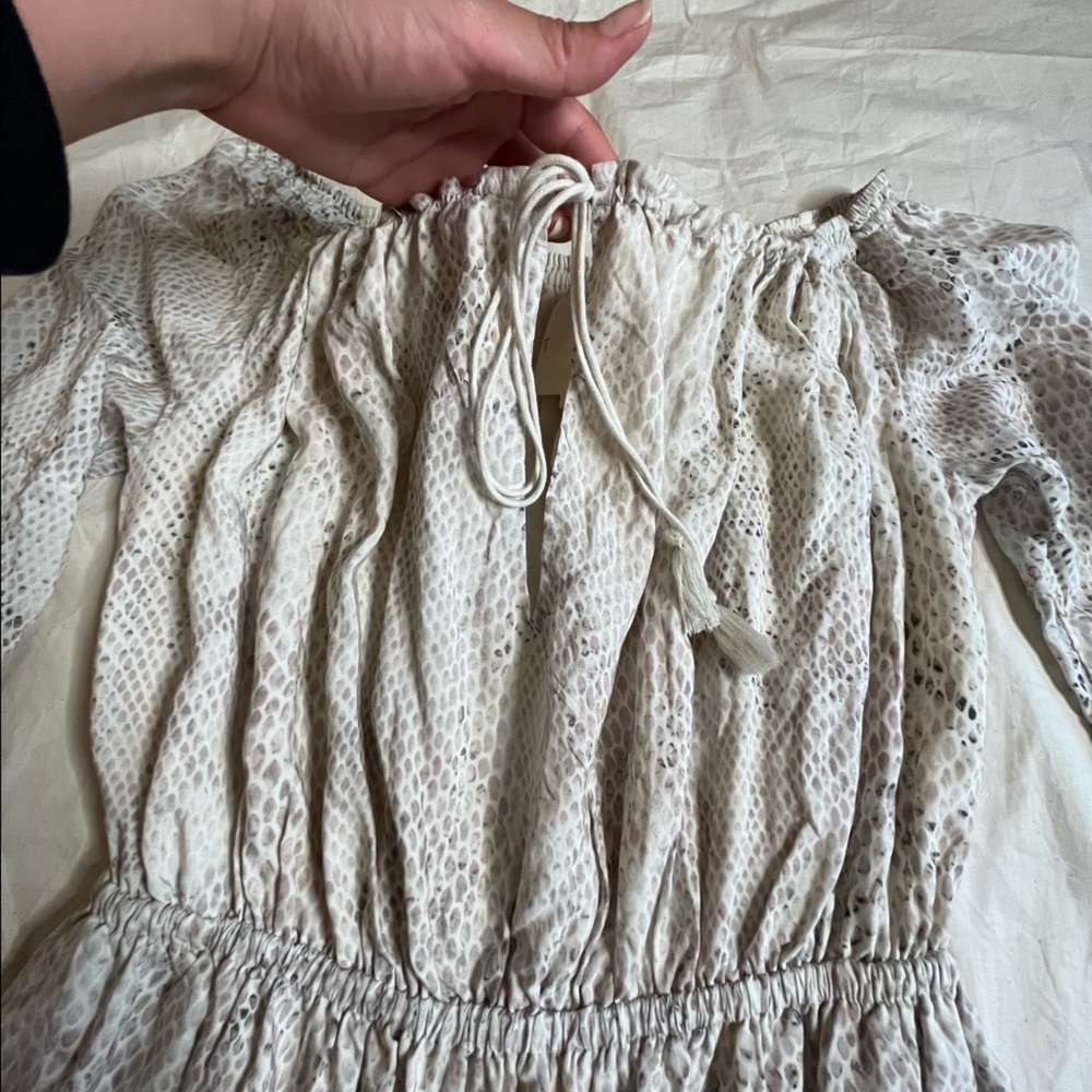 The Jetset Diaries Python Off Shoulder Mini Dress… - image 2